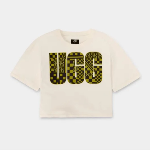 UGG Thahlia Cropped Logo Tee,XL!NWT - Picture 4 of 9